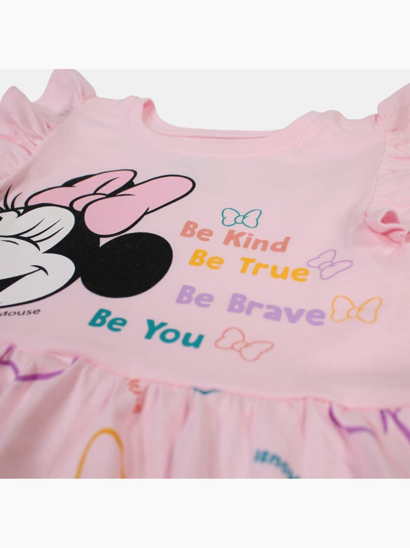 Disney - Vestido bebé menina rosa com folhos personagem Rosa - Kiabi
