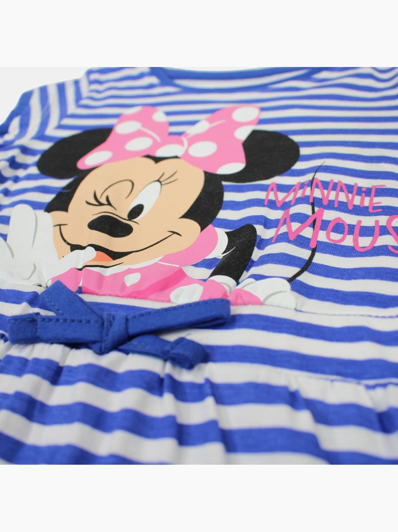 Disney - Vestido criança às riscas azul personagem Azul-marinho - Kiabi