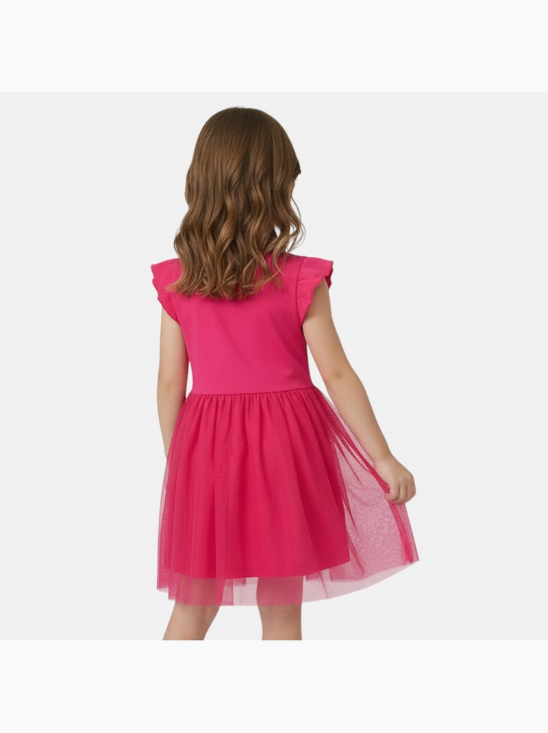 Disney - Vestido criança com padrão Rosa-fúcsia - Kiabi