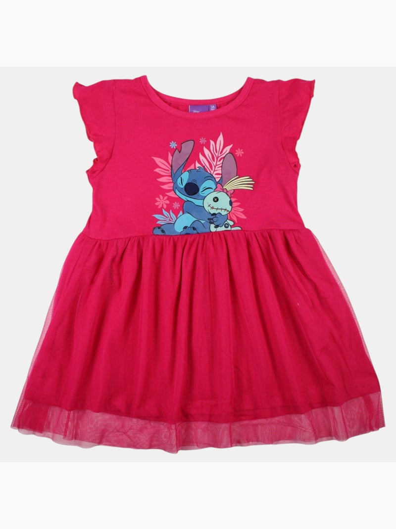 Disney - Vestido criança com padrão Rosa-fúcsia - Kiabi