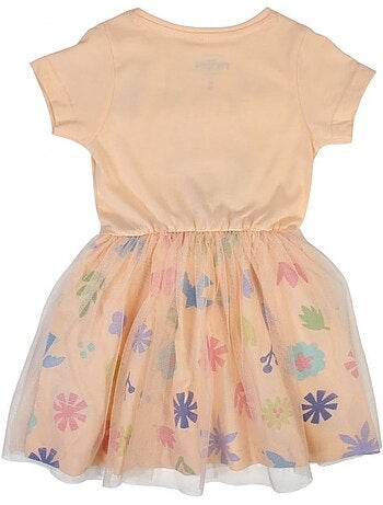 Disney - Vestido de tule menina com personagem e padrões