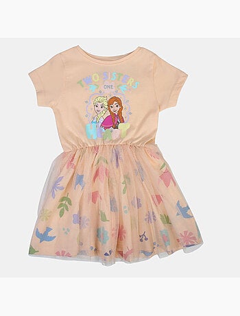 Disney - Vestido de tule menina com personagem e padrões