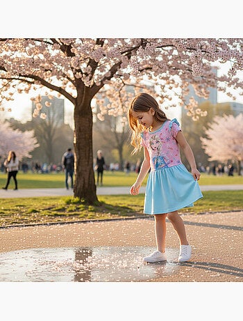 Disney - vestido infantil com estampa animada