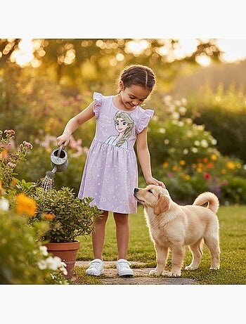Disney - Vestido menina com personagem e padrões