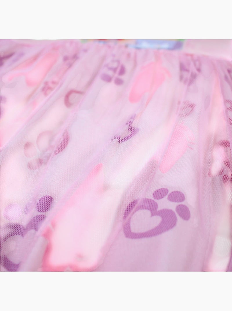 Disney - Vestido menina estampado com tule Rosa - Kiabi