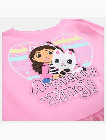 Disney - Vestido menina estampado manga comprida com tule