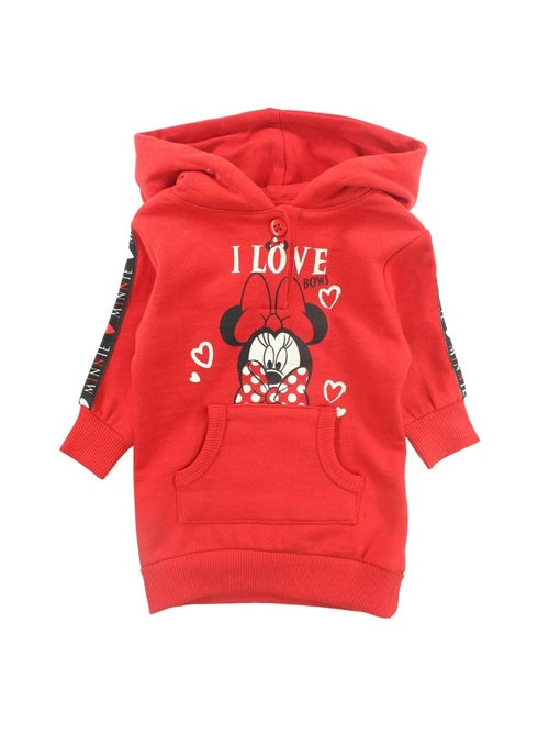 Disney - Vestido polar com capuz menina com bolso canguru - Kiabi Disney - Vestido polar com capuz menina com bolso canguru - Kiabi