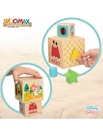 Disney Cubos de madeira com formas WOOMAX