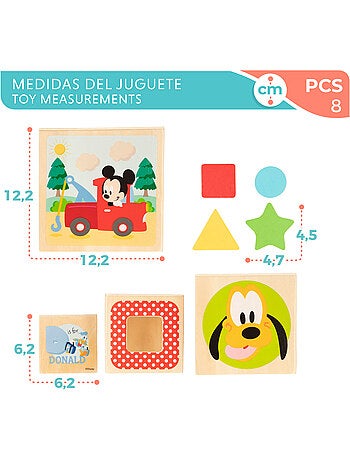 Disney Cubos de madeira com formas WOOMAX