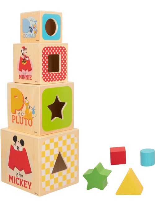 Disney Cubos de madeira com formas WOOMAX - Kiabi