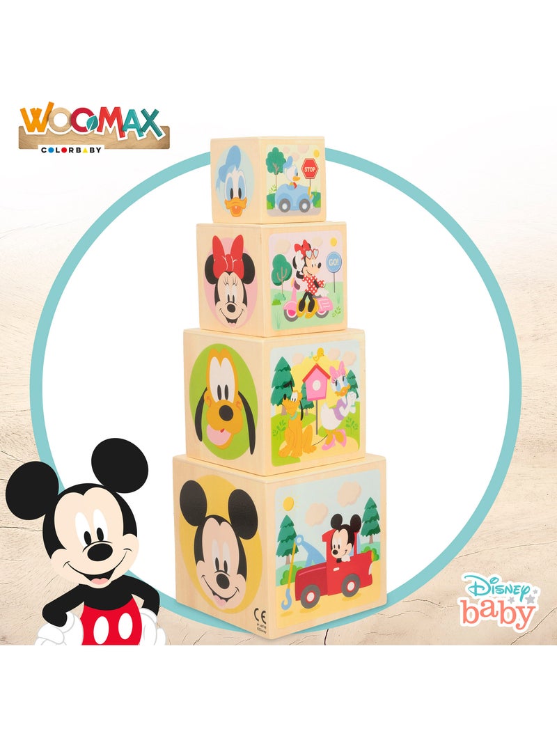 Disney Cubos de madeira com formas WOOMAX N/D - Kiabi