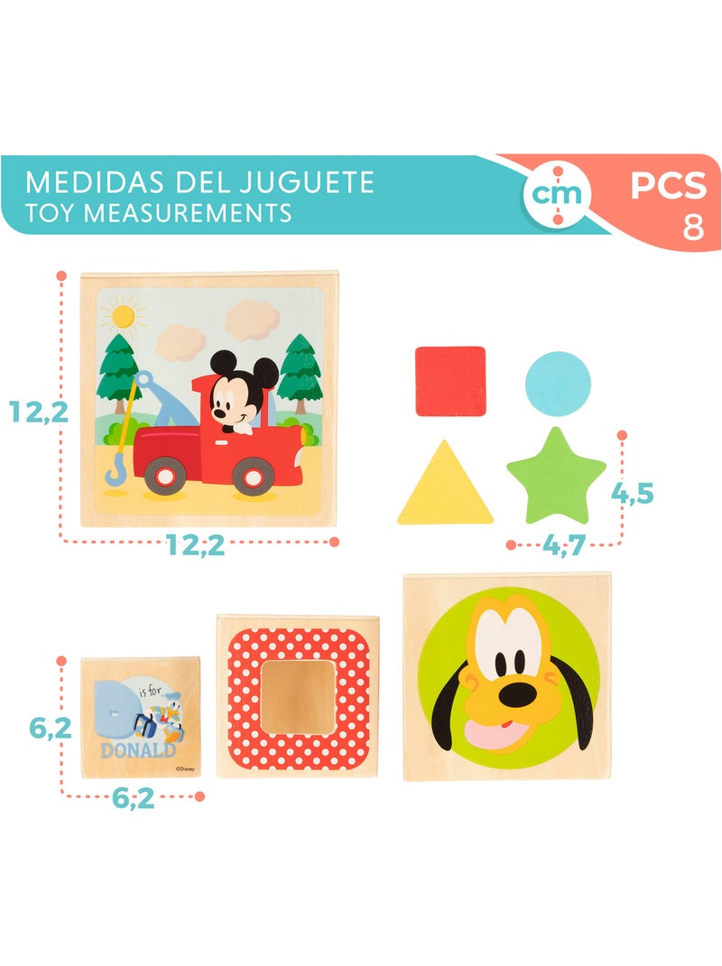 Disney Cubos de madeira com formas WOOMAX N/D - Kiabi