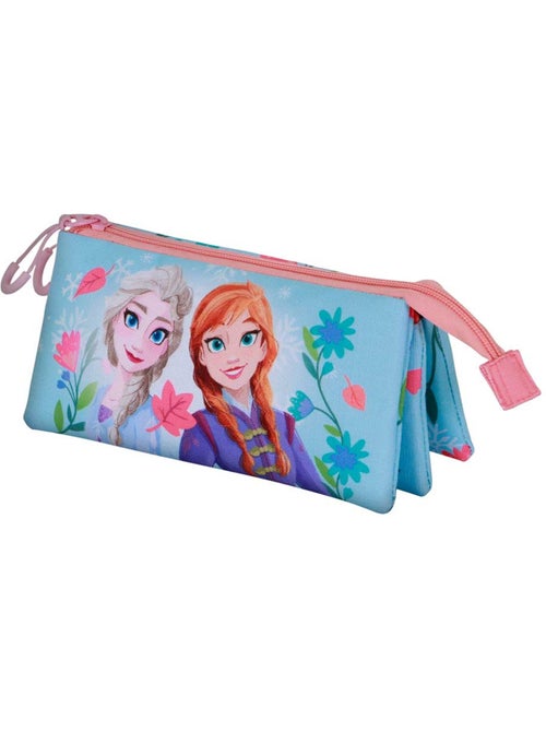 Disney Frozen 2 Heart Estojo Triplo, Azul - Kiabi Disney Frozen 2 Heart Estojo Triplo, Azul - Kiabi