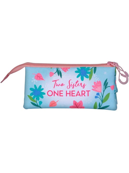 Disney Frozen 2 Heart Estojo Triplo, Azul - Kiabi Disney Frozen 2 Heart Estojo Triplo, Azul - Kiabi