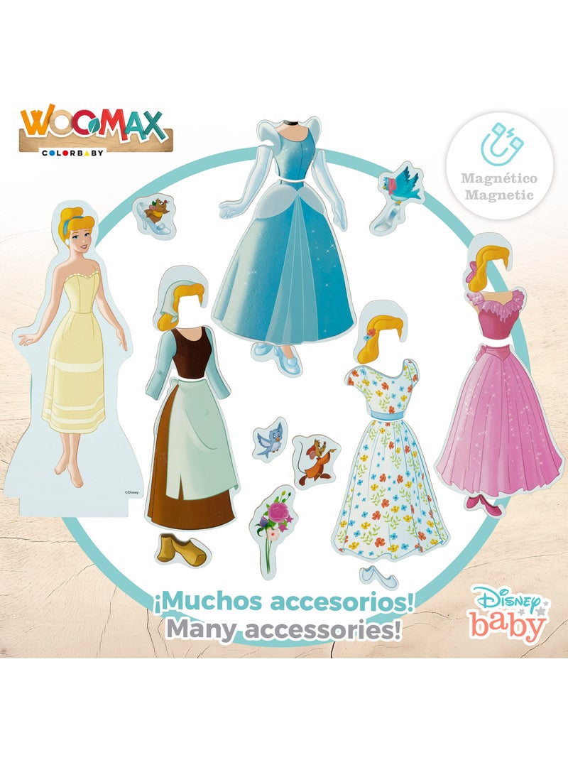 Disney Jogo magnético princesas vestidas WOOMAX Multicolorido - Kiabi