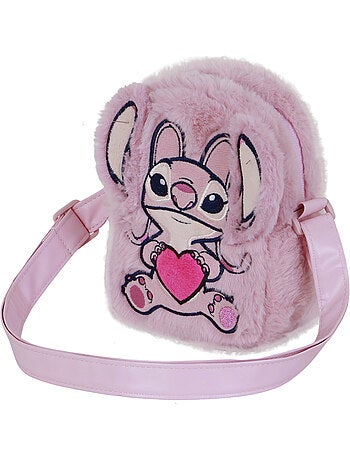 Disney Lilo e Stitch Angel Heart Mala a Tiracolo Action Plush, Rosa