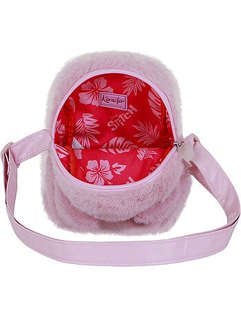 Disney Lilo e Stitch Angel Heart Mala a Tiracolo Action Plush, Rosa