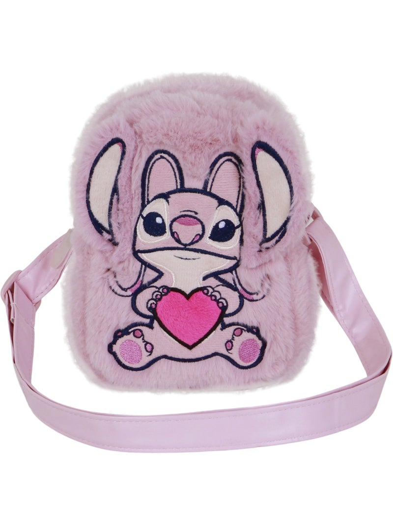 Disney Lilo e Stitch Angel Heart Mala a Tiracolo Action Plush, Rosa Rosa - Kiabi
