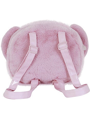 Disney Lilo e Stitch Angel Heart Mochila Plush Face, Rosa