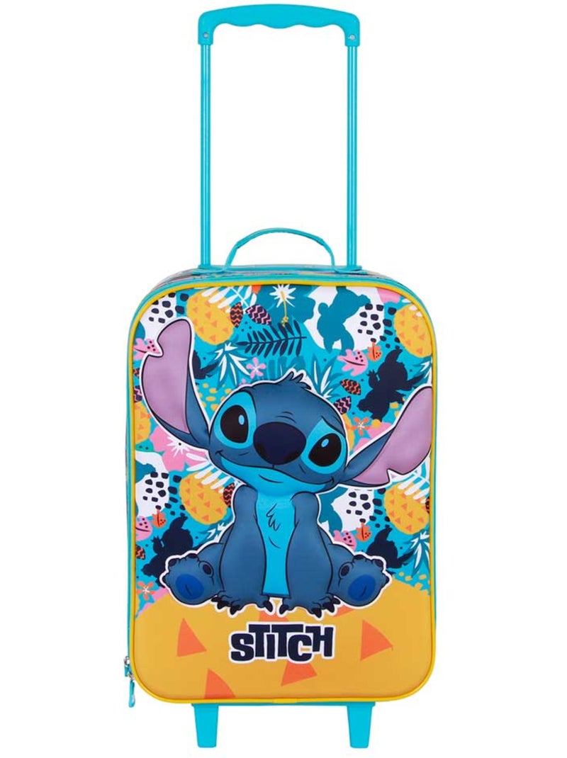 Disney Lilo e Stitch Colors Mala Trolley Soft 3D, Turquesa Azul-turquesa - Kiabi