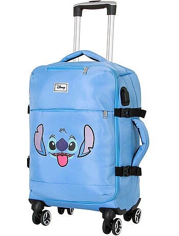 Disney Lilo e Stitch Face Mala de Cabine 4 Rodas, Azul