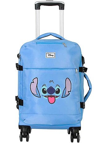 Disney Lilo e Stitch Face Mala de Cabine 4 Rodas, Azul