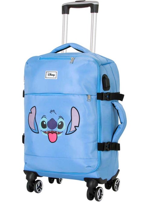 Disney Lilo e Stitch Face Mala de Cabine 4 Rodas, Azul - Kiabi