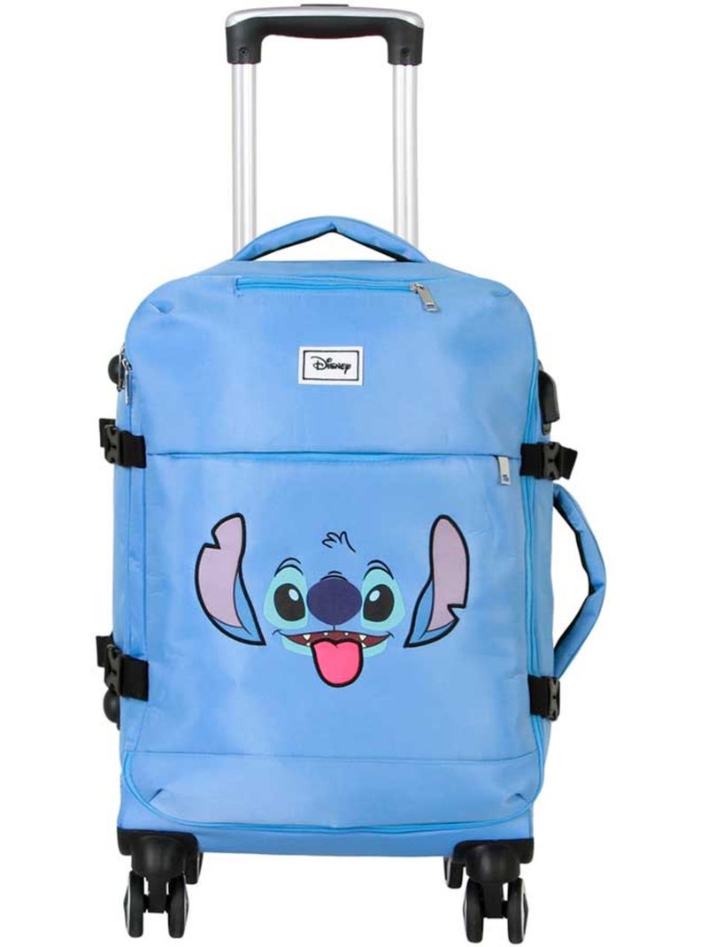 Disney Lilo e Stitch Face Mala de Cabine 4 Rodas, Azul Azul - Kiabi