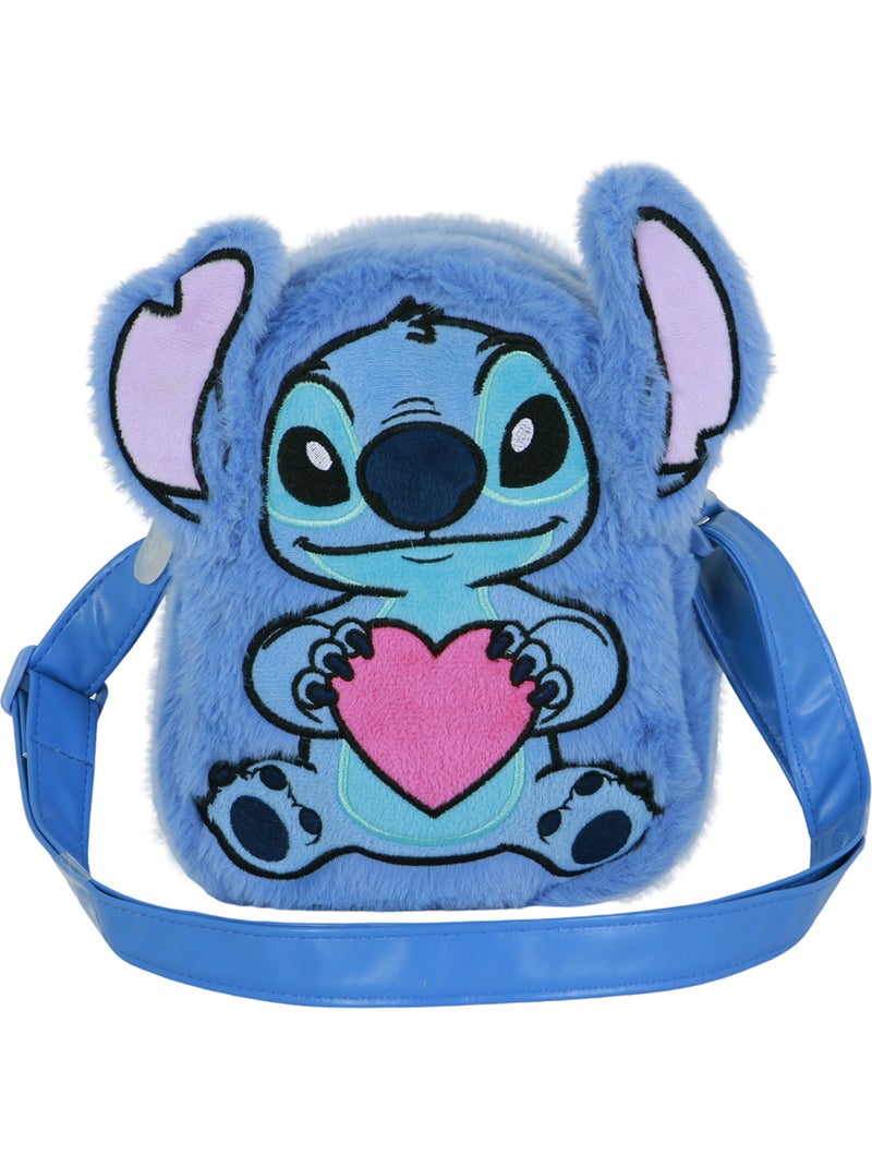Disney Lilo e Stitch Heart Mala a Tiracolo Quadrada Plush, Azul Azul - Kiabi