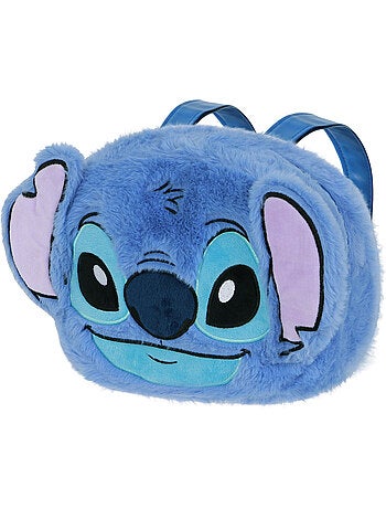Disney Lilo e Stitch Heart Mochila Plush Face, Azul