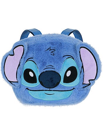 Disney Lilo e Stitch Heart Mochila Plush Face, Azul