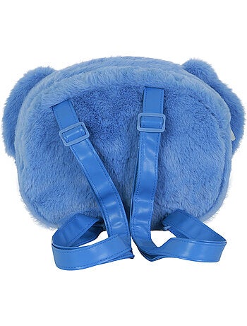 Disney Lilo e Stitch Heart Mochila Plush Face, Azul