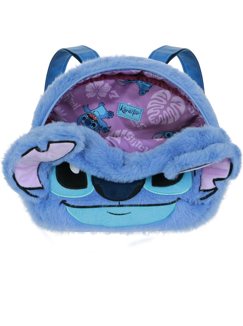 Disney Lilo e Stitch Heart Mochila Plush Face, Azul Azul - Kiabi