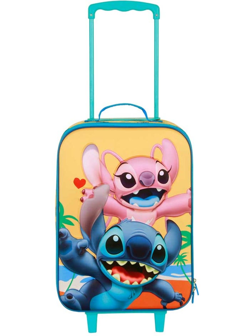Disney Lilo e Stitch Ocean Mala Trolley Soft 3D, Azul Azul - Kiabi
