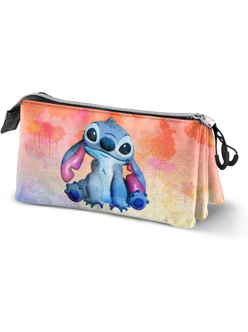 Disney Lilo e Stitch Watercolour Estojo Triplo, Multicolorido - Kiabi Disney Lilo e Stitch Watercolour Estojo Triplo, Multicolorido - Kiabi