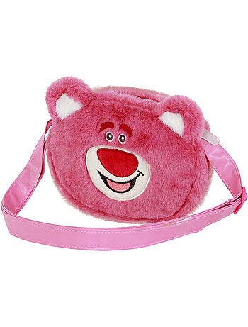 Disney Lotso, O Ursinho Fofo Strawberry Mini Mala a Tiracolo Plush, Rosa