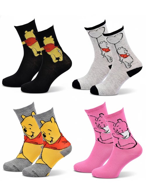 Disney – meias mulher licença winnie the pooh pack de 4 pares - Kiabi Disney – meias mulher licença winnie the pooh pack de 4 pares - Kiabi
