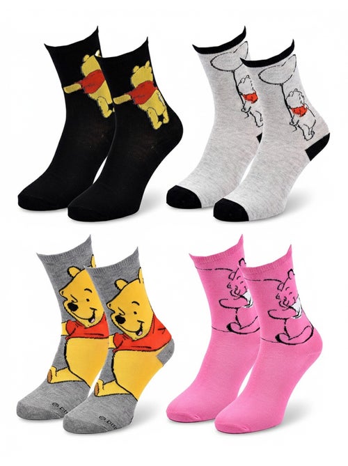 Disney – meias mulher licença winnie the pooh pack de 4 pares - Kiabi Disney – meias mulher licença winnie the pooh pack de 4 pares - Kiabi