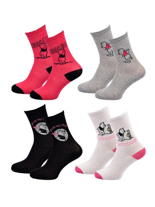 Disney – meias mulher licença winnie the pooh pack de 4 pares - Kiabi Disney – meias mulher licença winnie the pooh pack de 4 pares - Kiabi