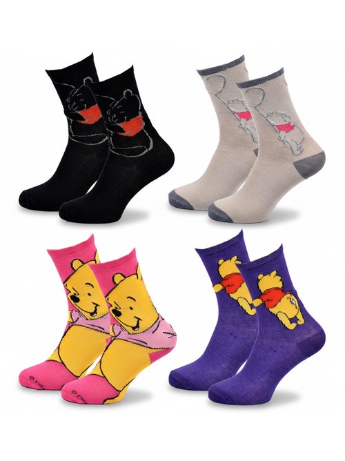 Disney – meias mulher licença winnie the pooh pack de 4 pares - Kiabi Disney – meias mulher licença winnie the pooh pack de 4 pares - Kiabi