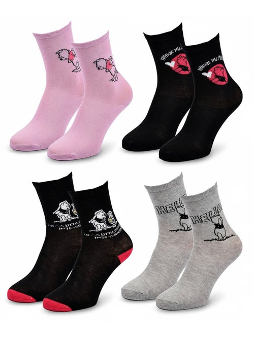 Disney – meias mulher licença winnie the pooh pack de 4 pares - Kiabi Disney – meias mulher licença winnie the pooh pack de 4 pares - Kiabi