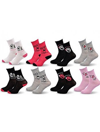 Disney – meias mulher licença winnie the pooh pack de 8 pares