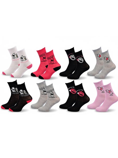 Disney – meias mulher licença winnie the pooh pack de 8 pares - Kiabi Disney – meias mulher licença winnie the pooh pack de 8 pares - Kiabi