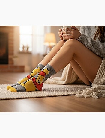 Disney – meias mulher licença winnie the pooh pack de 8 pares