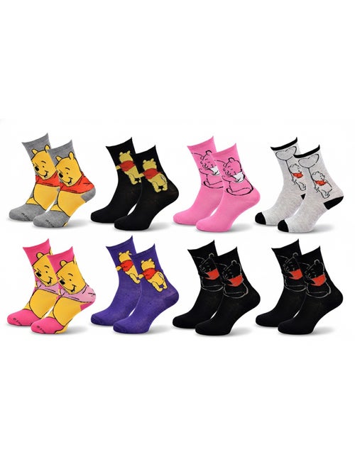 Disney – meias mulher licença winnie the pooh pack de 8 pares - Kiabi Disney – meias mulher licença winnie the pooh pack de 8 pares - Kiabi