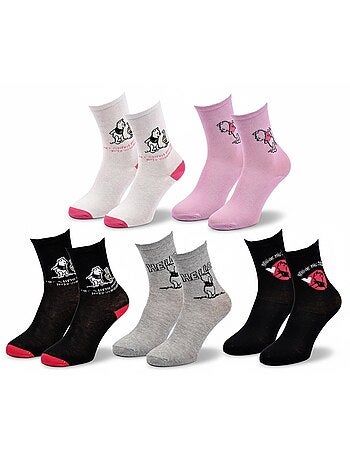 Disney – meias mulher licenciadas winnie the pooh pack de 5 pares