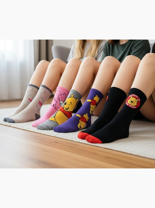 Disney – meias mulher licenciadas winnie the pooh pack de 5 pares - Kiabi Disney – meias mulher licenciadas winnie the pooh pack de 5 pares - Kiabi