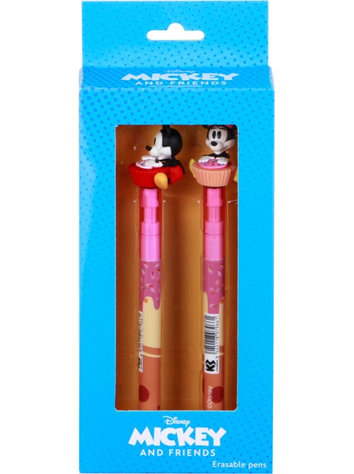 Disney Mickey e Minnie Mix Pack de 2 Canetas de Gel Apagáveis, Multicolorido - Kiabi