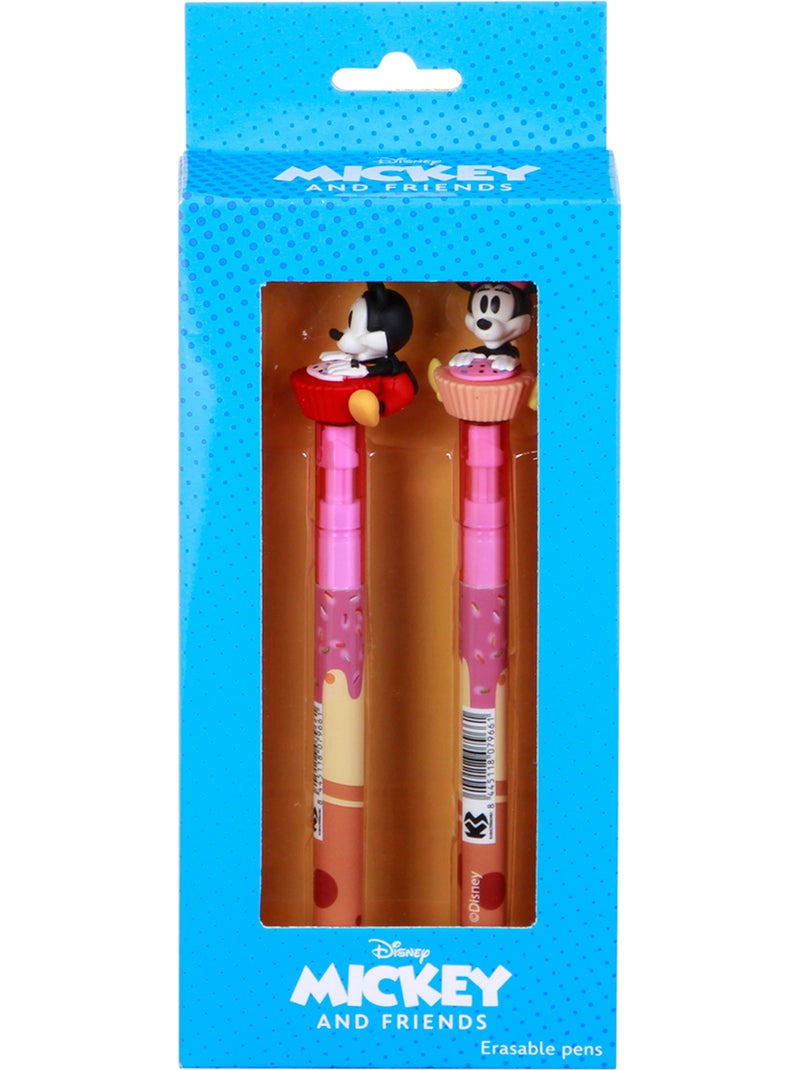 Disney Mickey e Minnie Mix Pack de 2 Canetas de Gel Apagáveis, Multicolorido Multicolorido - Kiabi