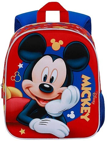 Disney Mickey Mouse Buddy Mochila 3D Elite, Vermelha